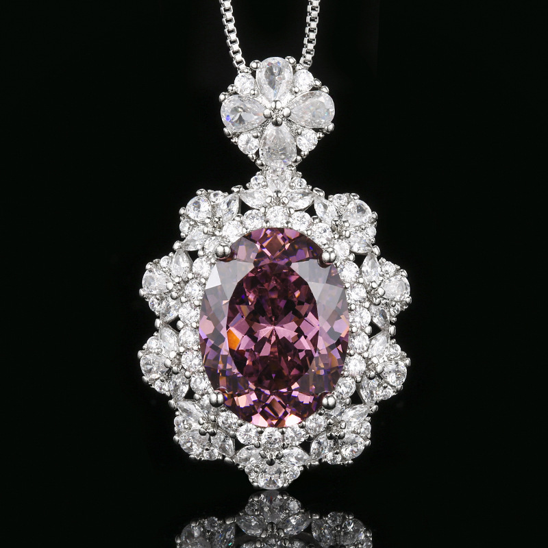 1:Bird's nest cut dried rose pendant with box chain