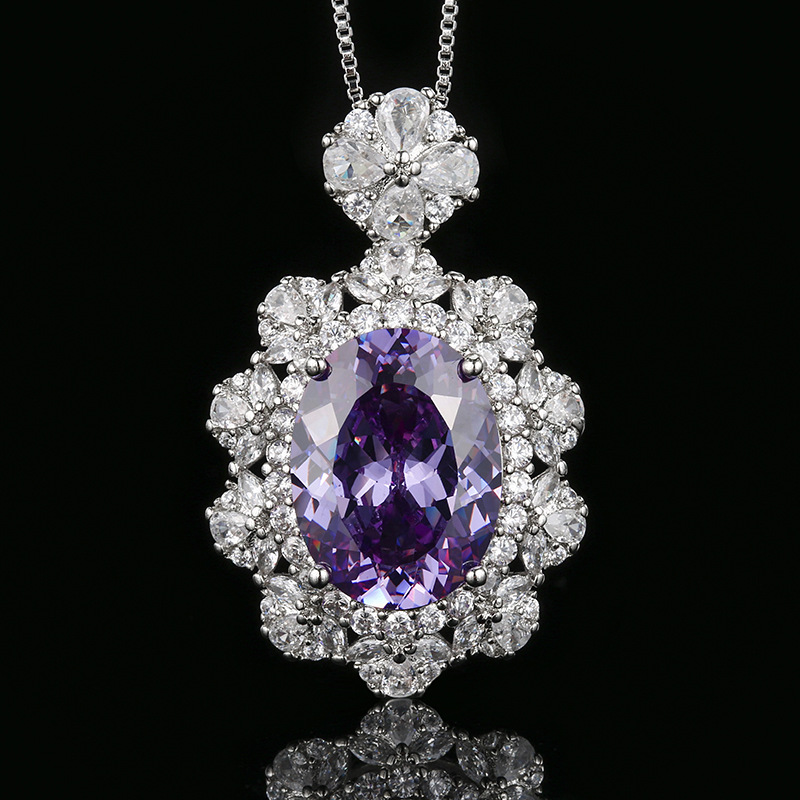 3:Bird's nest shear orchid pendant with box chain