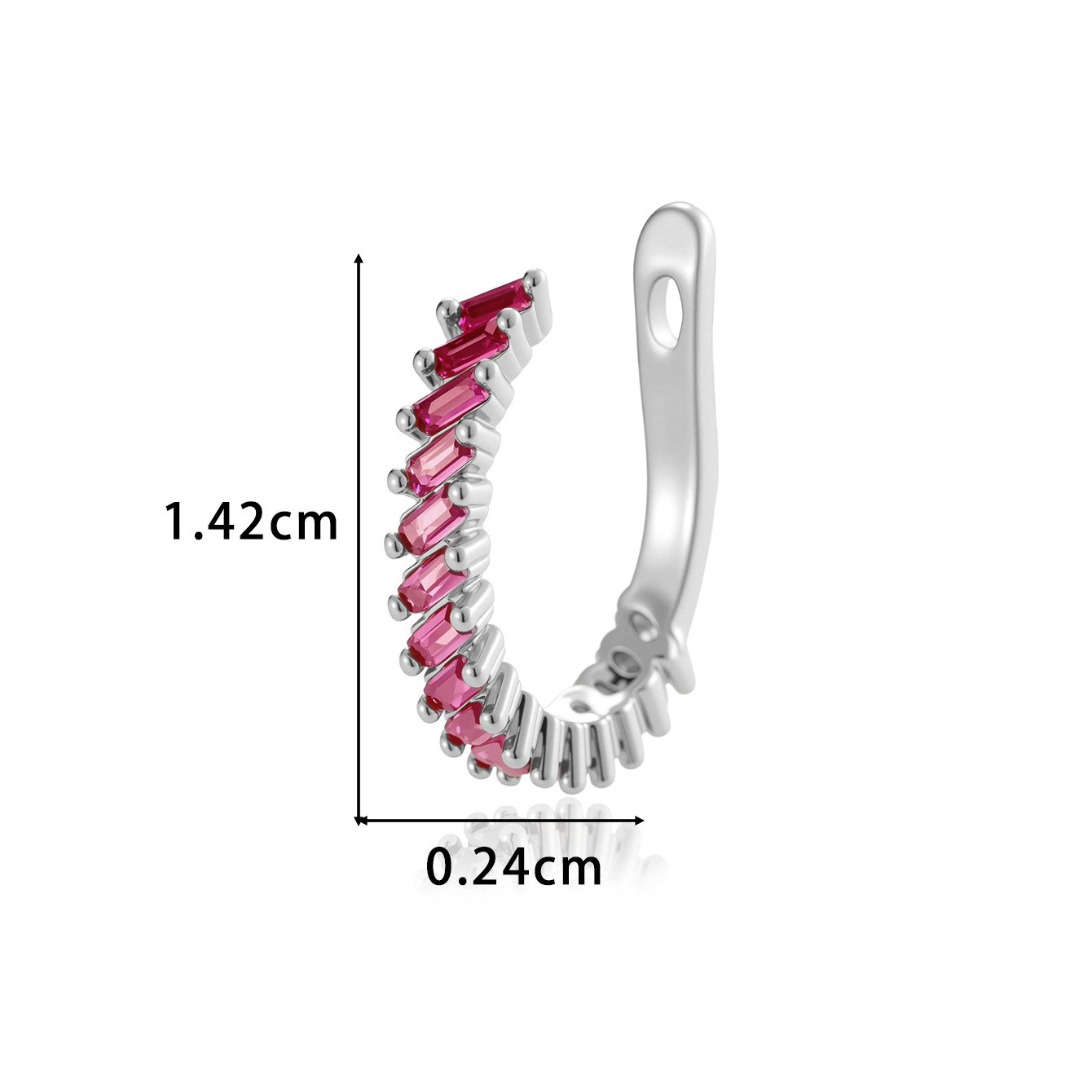 4:0170-2#Silver rose red