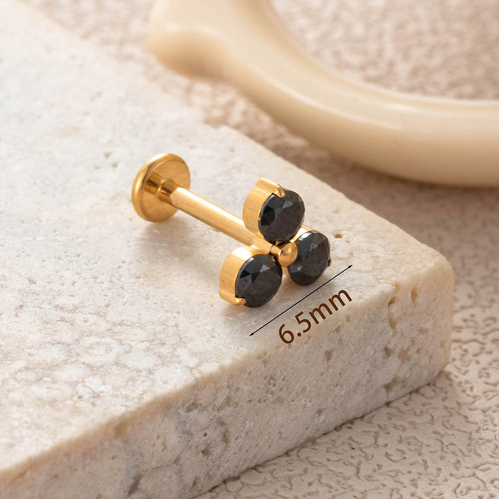 9:579-3#Gold and black (6.5mm)