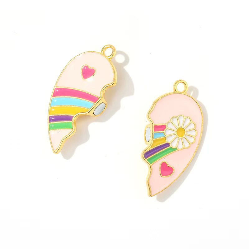 2:Golden bottom magnetic rainbow flowers