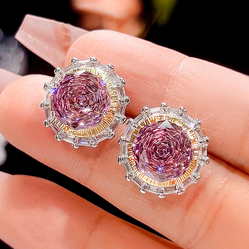 Dried rose stud earrings