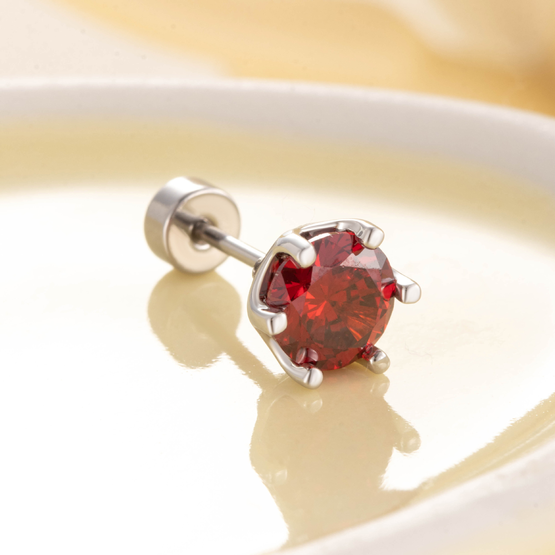 1:A95-4# garnet red single (round cake)