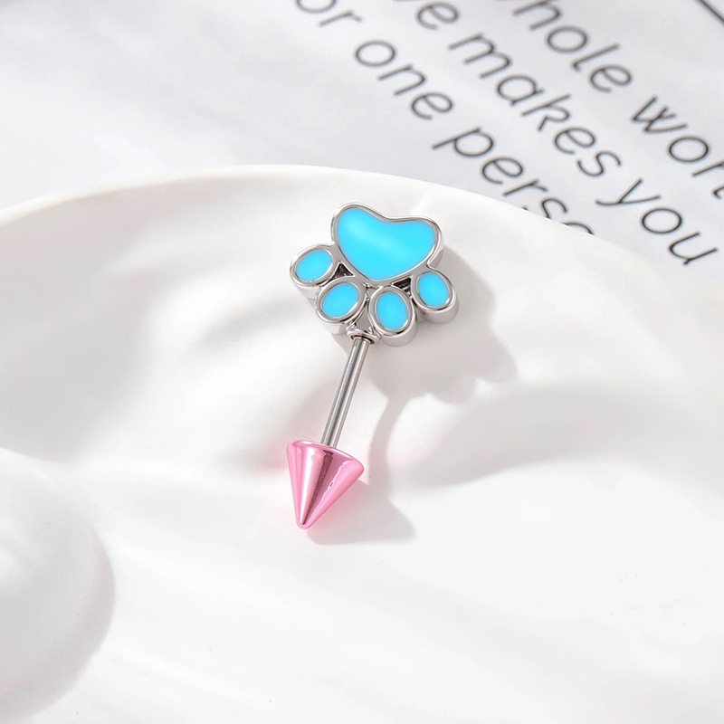 5:A570-5 # Blue cat claw + pink tip cone (single)