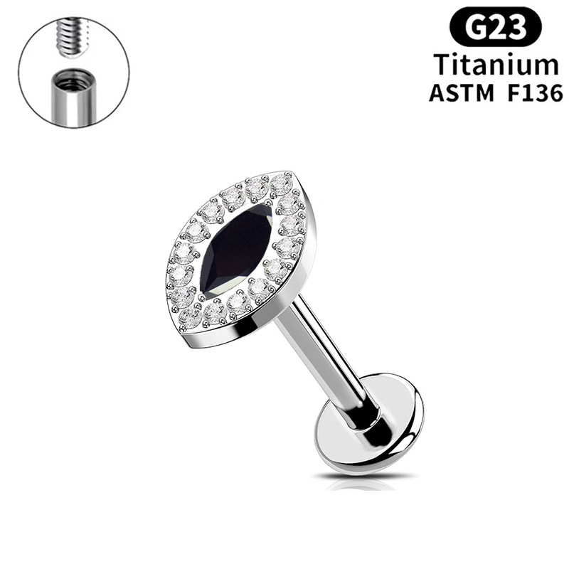 Black zircon 1.2*9mm