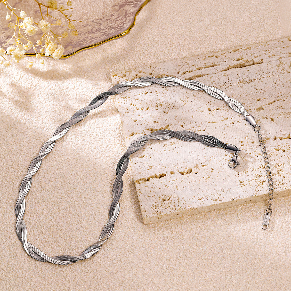 Silver#3 (two strands)