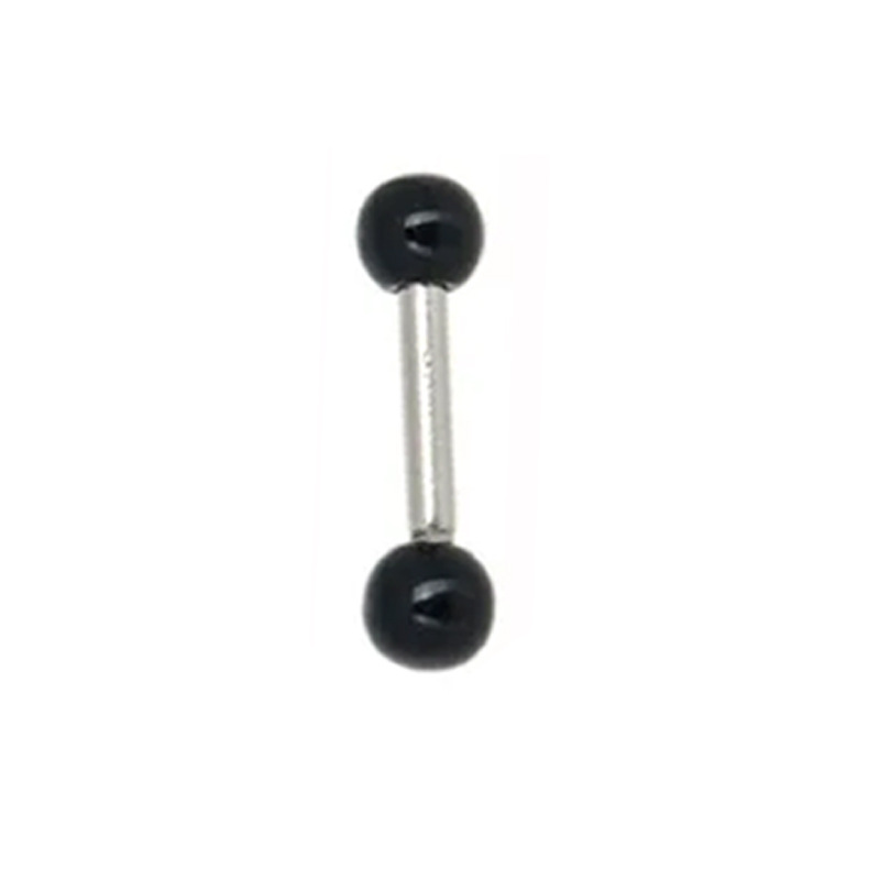 13:Black earring ball (1.2*6*3mm)