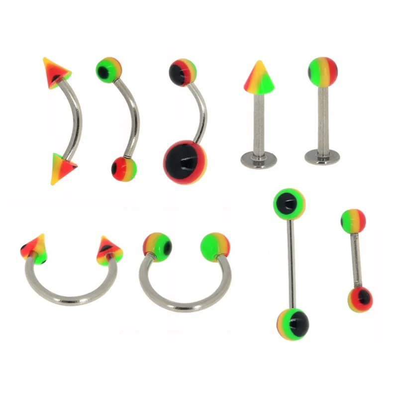 16:Rainbow color 9-piece set