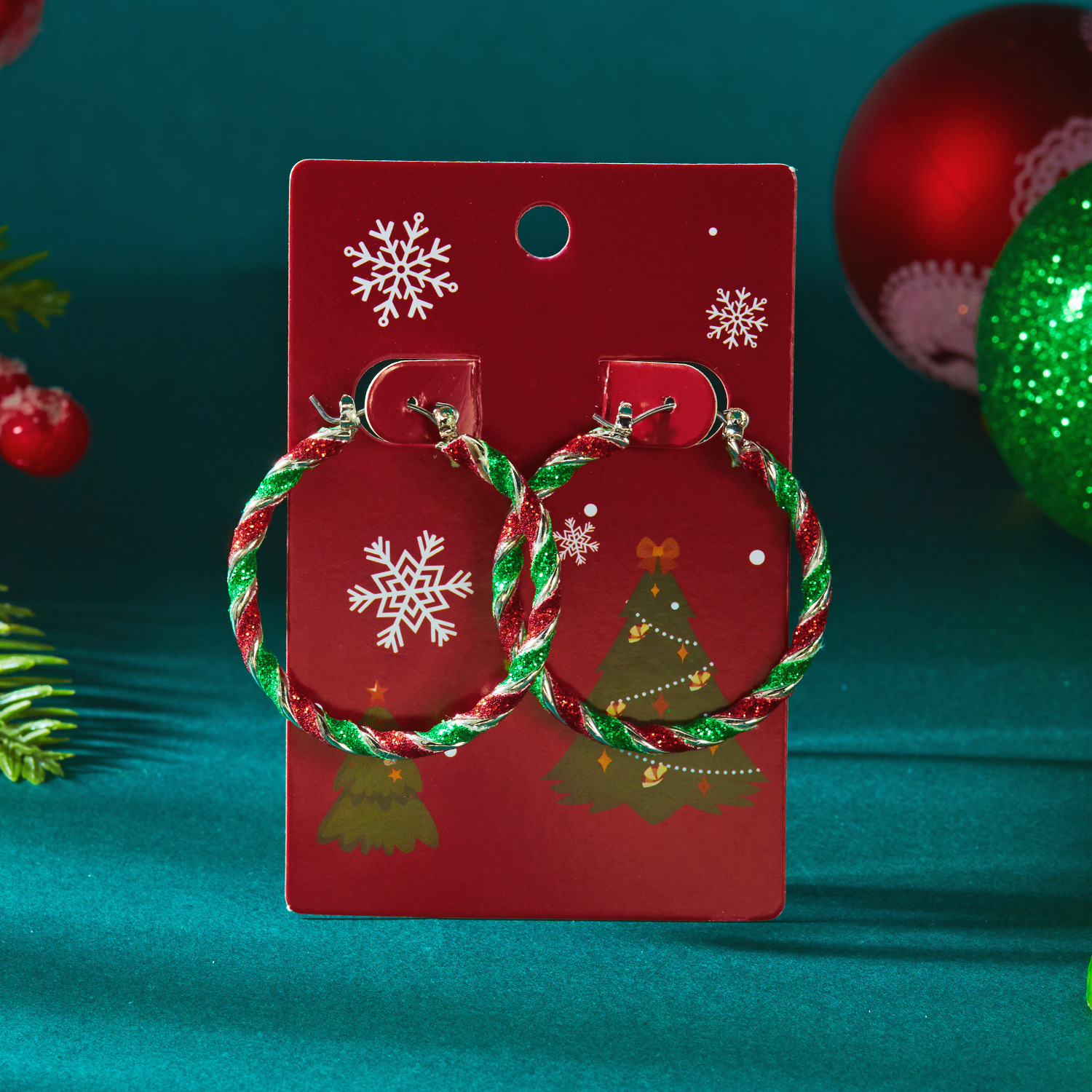 1:红绿扭曲耳圈