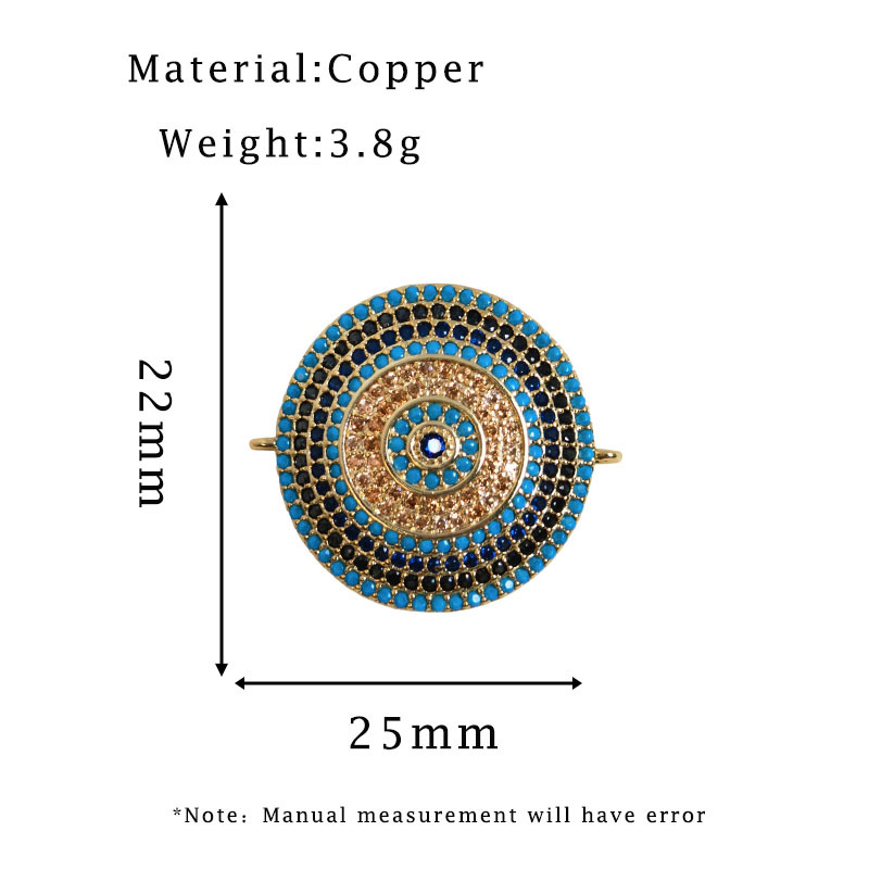 1:Gold round pendant