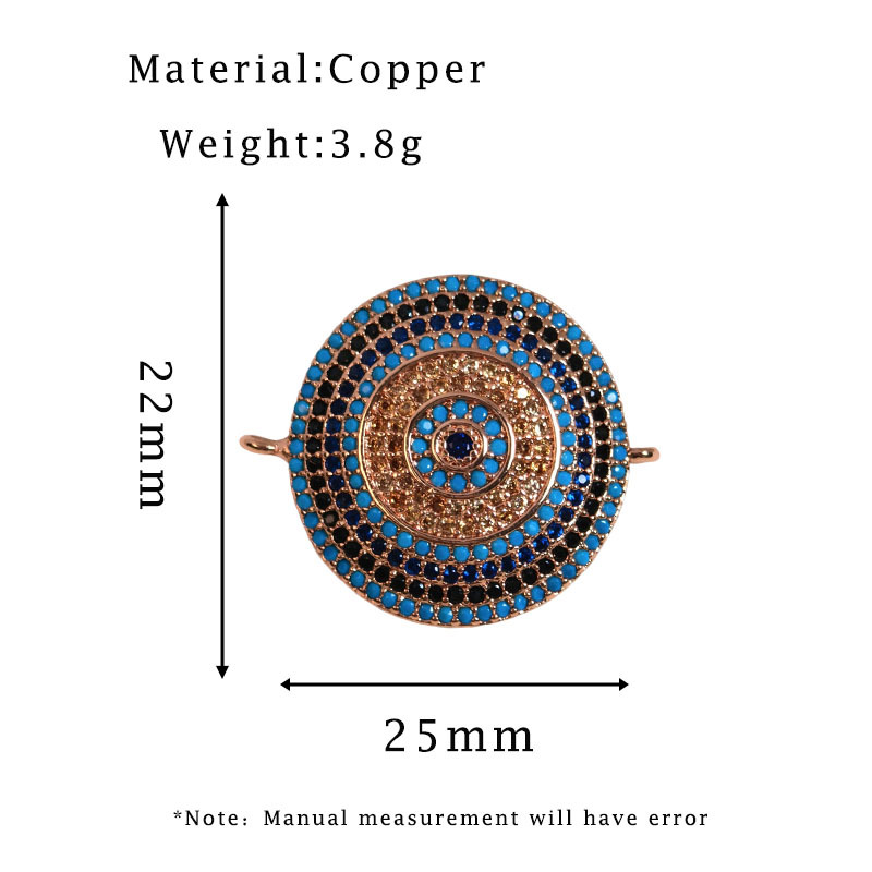 3:Rose gold round pendant