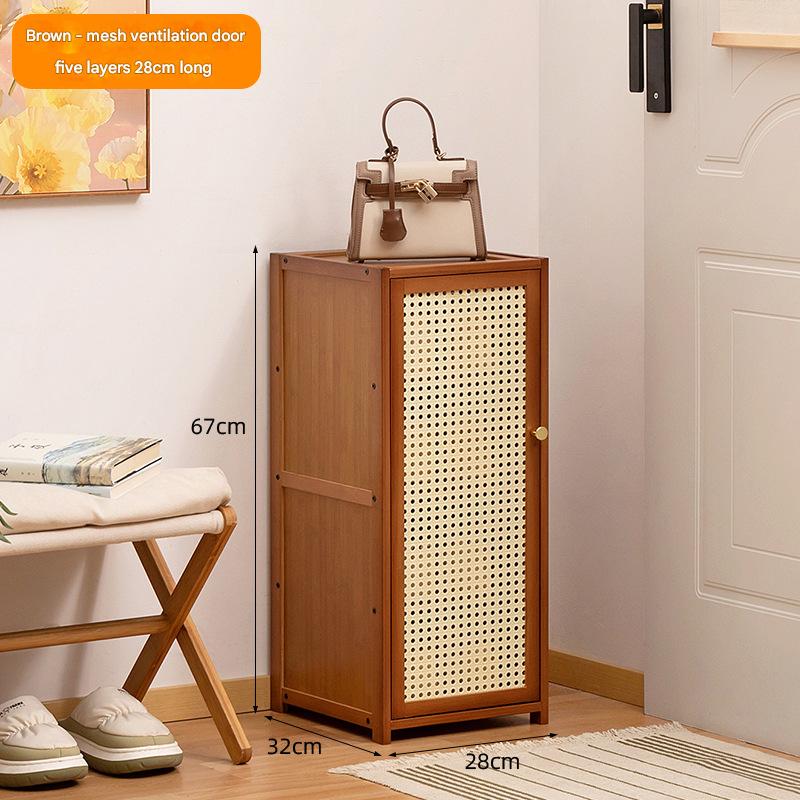 [mesh breathable door] brown-five layers 28 long