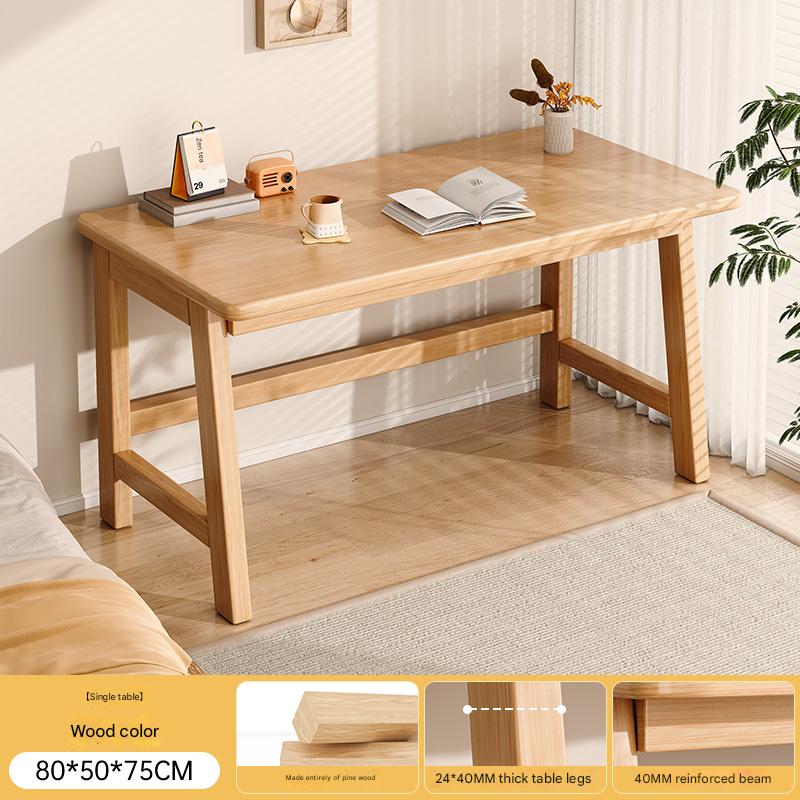 Main picture thickened 15mm panel [made entirely of solid wood] wood color 80*50*75cm