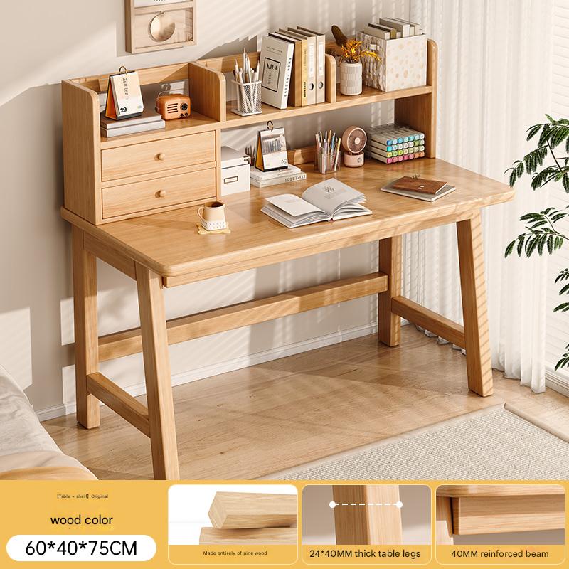 [solid wood table frame combination] log color 60*40*75cm