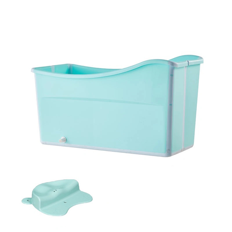 Green bath with stool