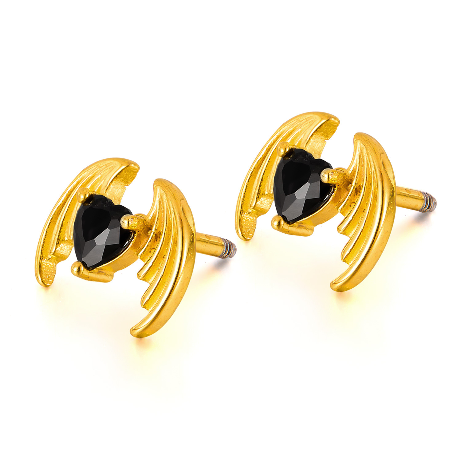 1:Ge1067j-steel earrings gold