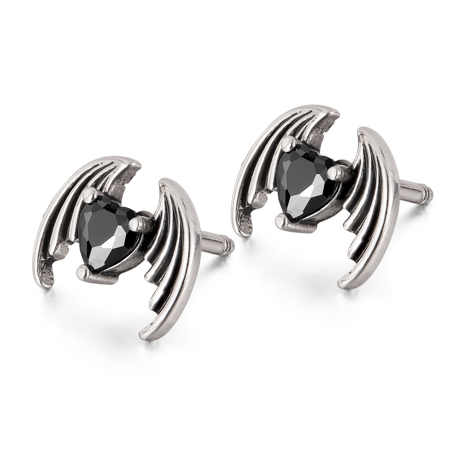 2:Ge1067b-steel earrings steel color