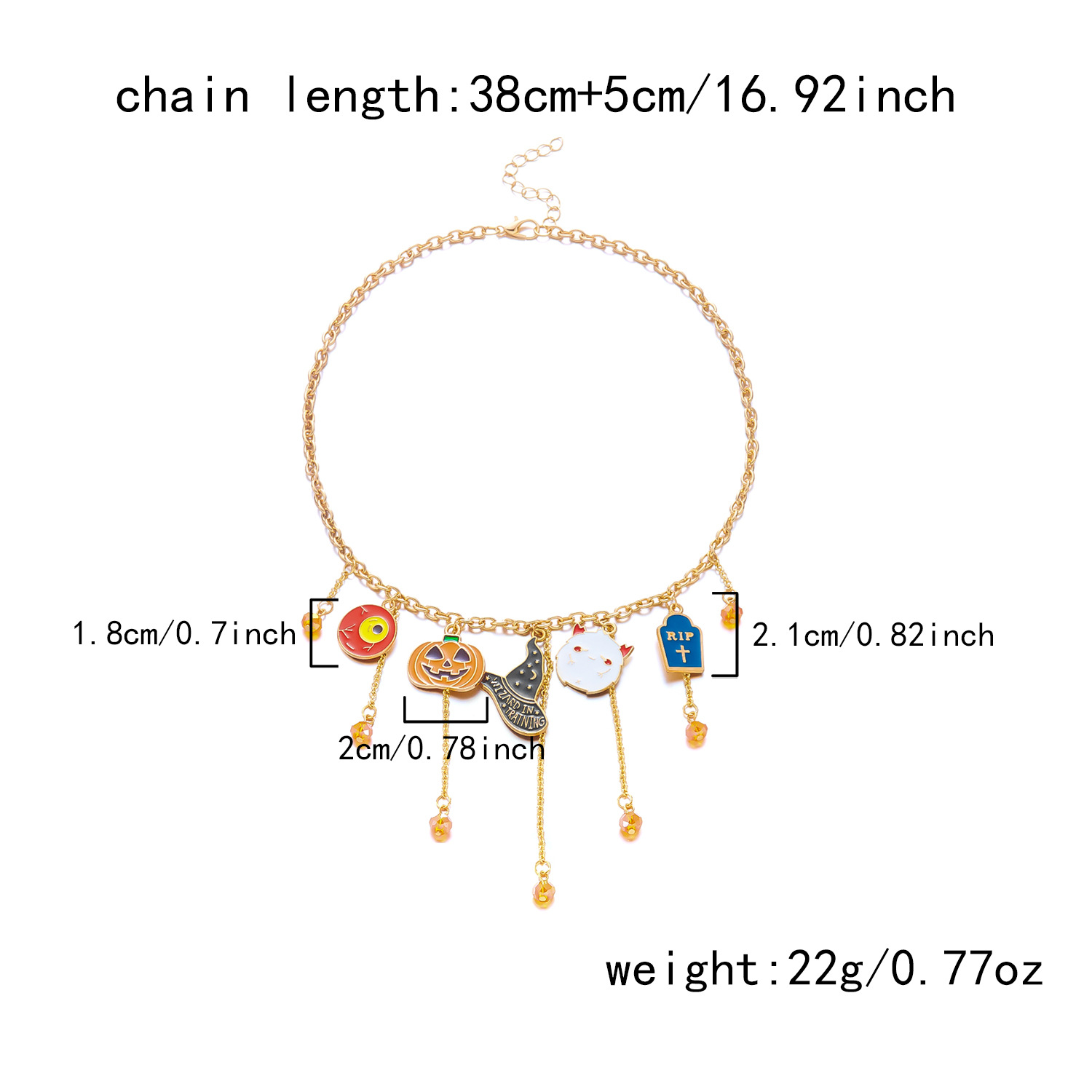 2:南瓜头流苏项链