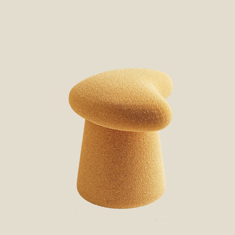 [Cashmere Whale Tail Stool] Yellow