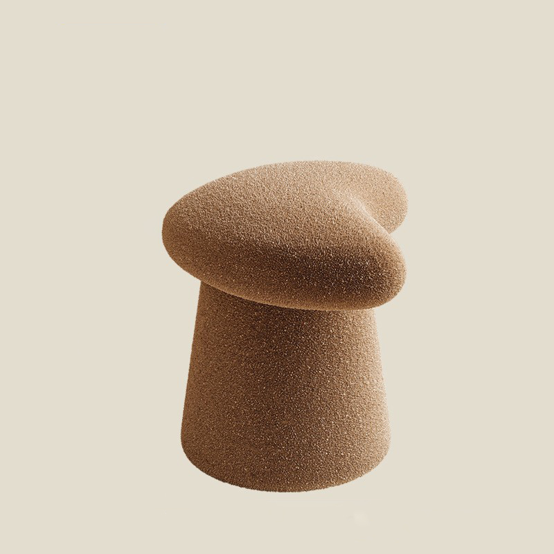 [Cashmere Whale Tail Stool] brown