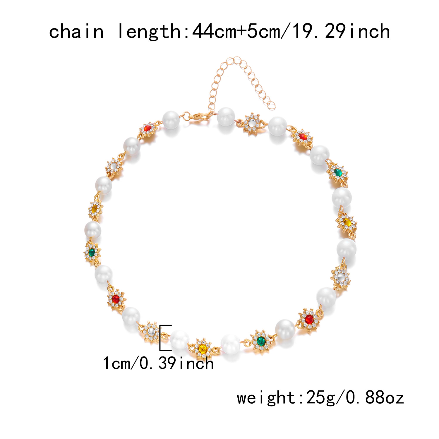 3:Golden colored diamond flowers (without support)