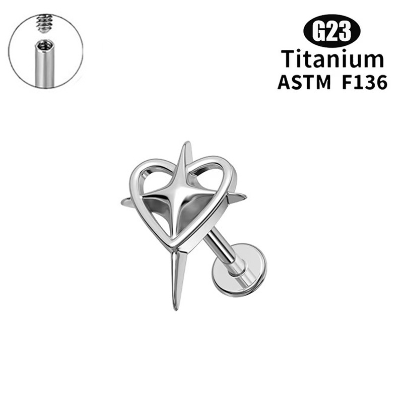 6:Heart four-pointed star