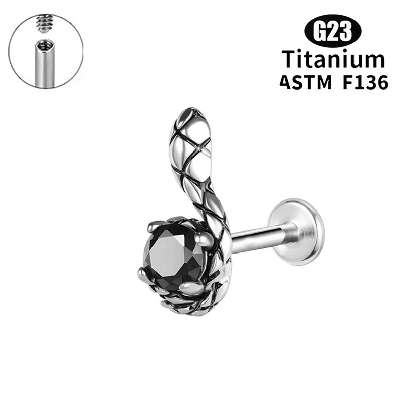 8:Round zircon snake