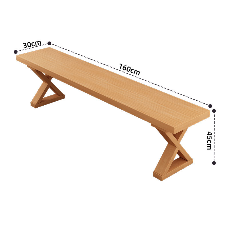 [upgraded ecological board] log color 1.6m bench 160*30*45cm