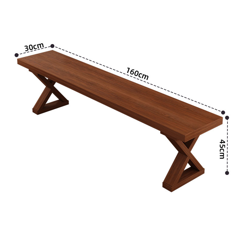 [upgraded ecological board] walnut color 1.6m bench 160*30*45cm