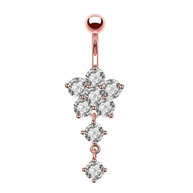 12:Sunflower two diamonds-rose gold