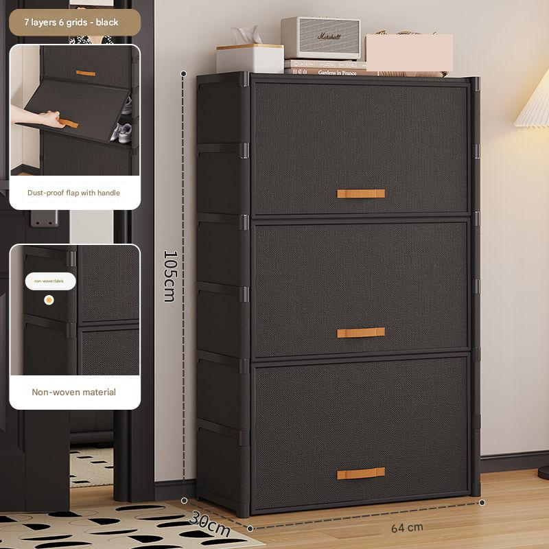 black- 7-layer 6-compartment 64cm