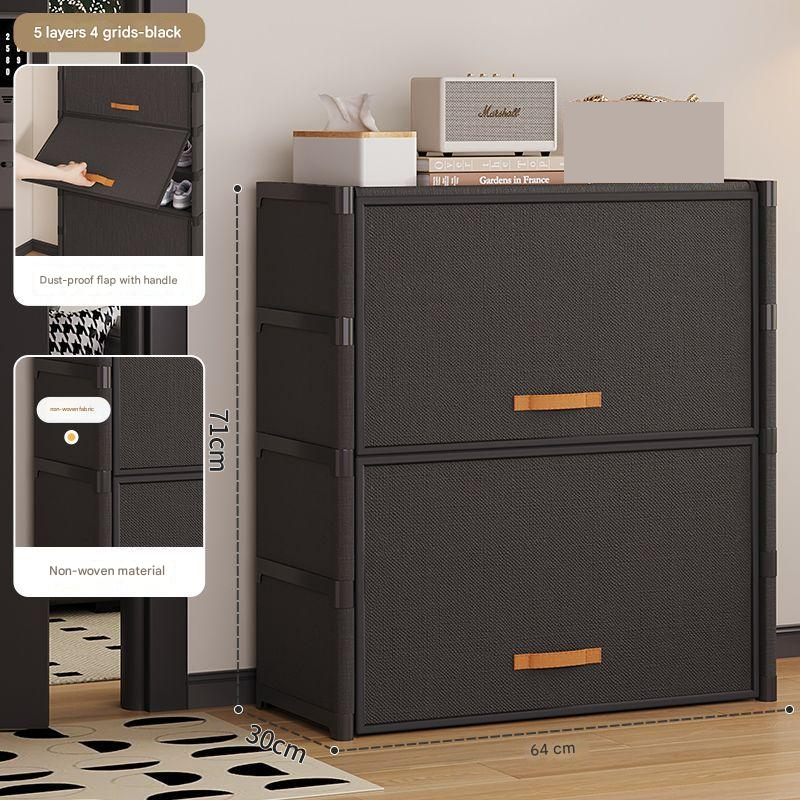 black - 5-layer 4-compartment 64cm