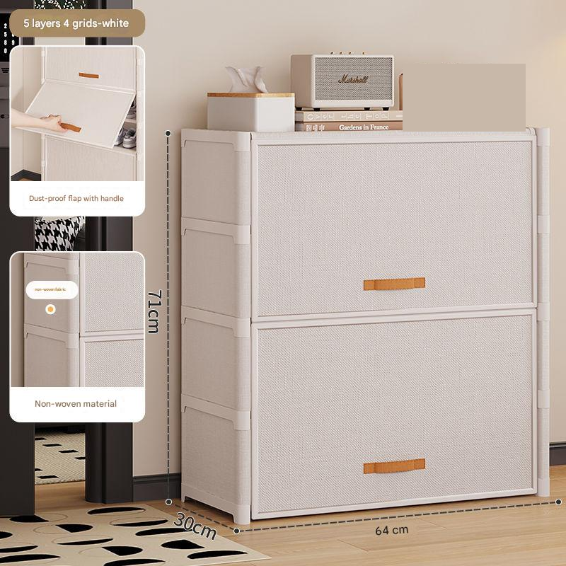 white - 5-layer 4-compartment 64cm
