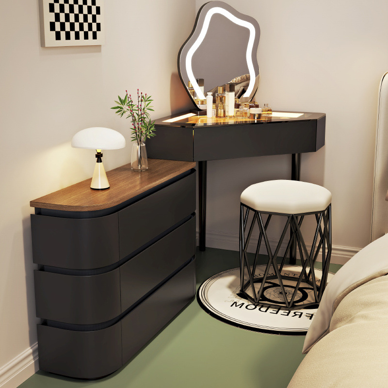 Black 80cm nest stool