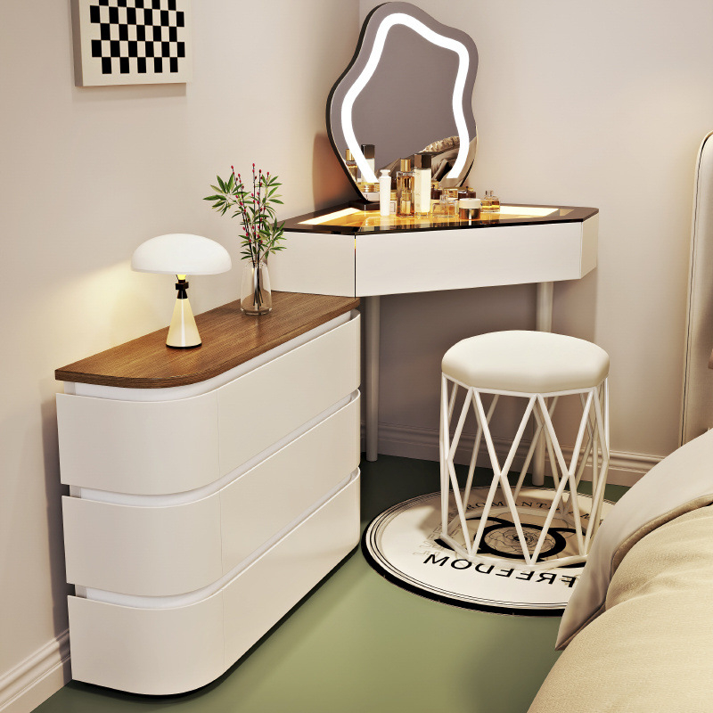 White 80cm nest stool