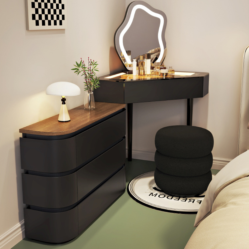 Black 80cm barrel stool