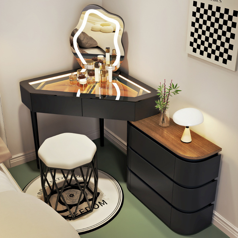 Black 60cm nest stool