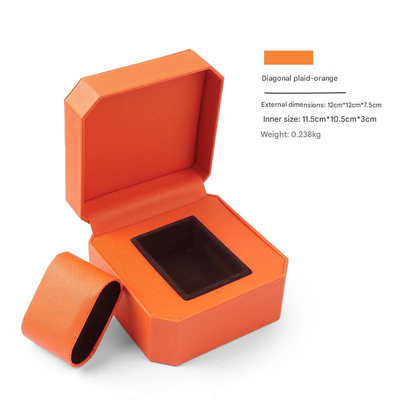 Octagonal PU leather-Orange