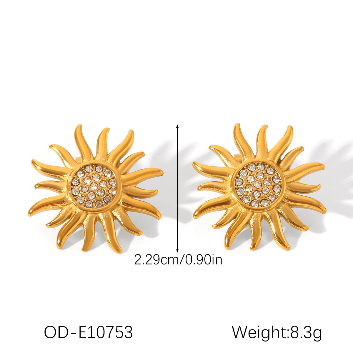 2:Od-e10753 sun earrings