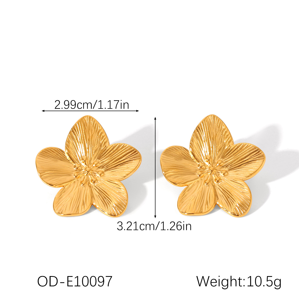 4:Od-e10097 flower earrings