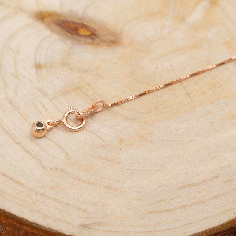 rose gold color plated 0.6MM thickness -40cm long