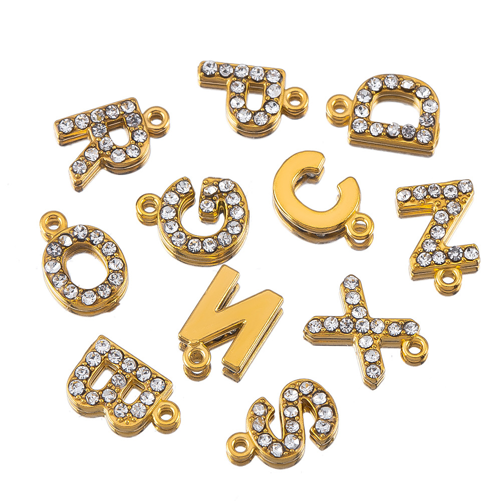 26 golden white diamonds per set