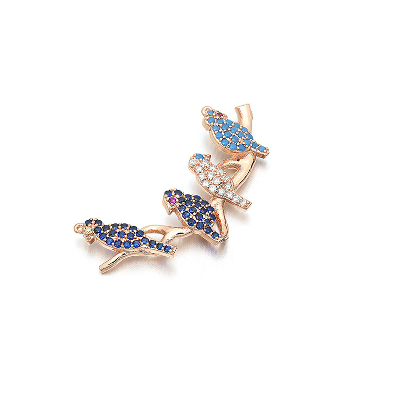 3 Roségold plattiert