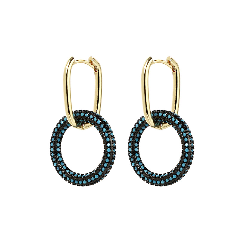 3:Round blue and black