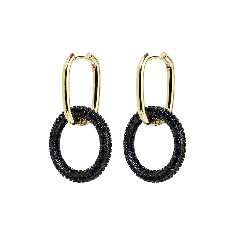 5:Round dark blue Black