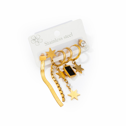 5:Star diamond chain earrings set 0067