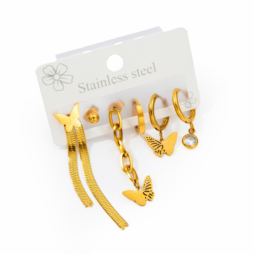 7:Butterfly tassel earrings set 0069