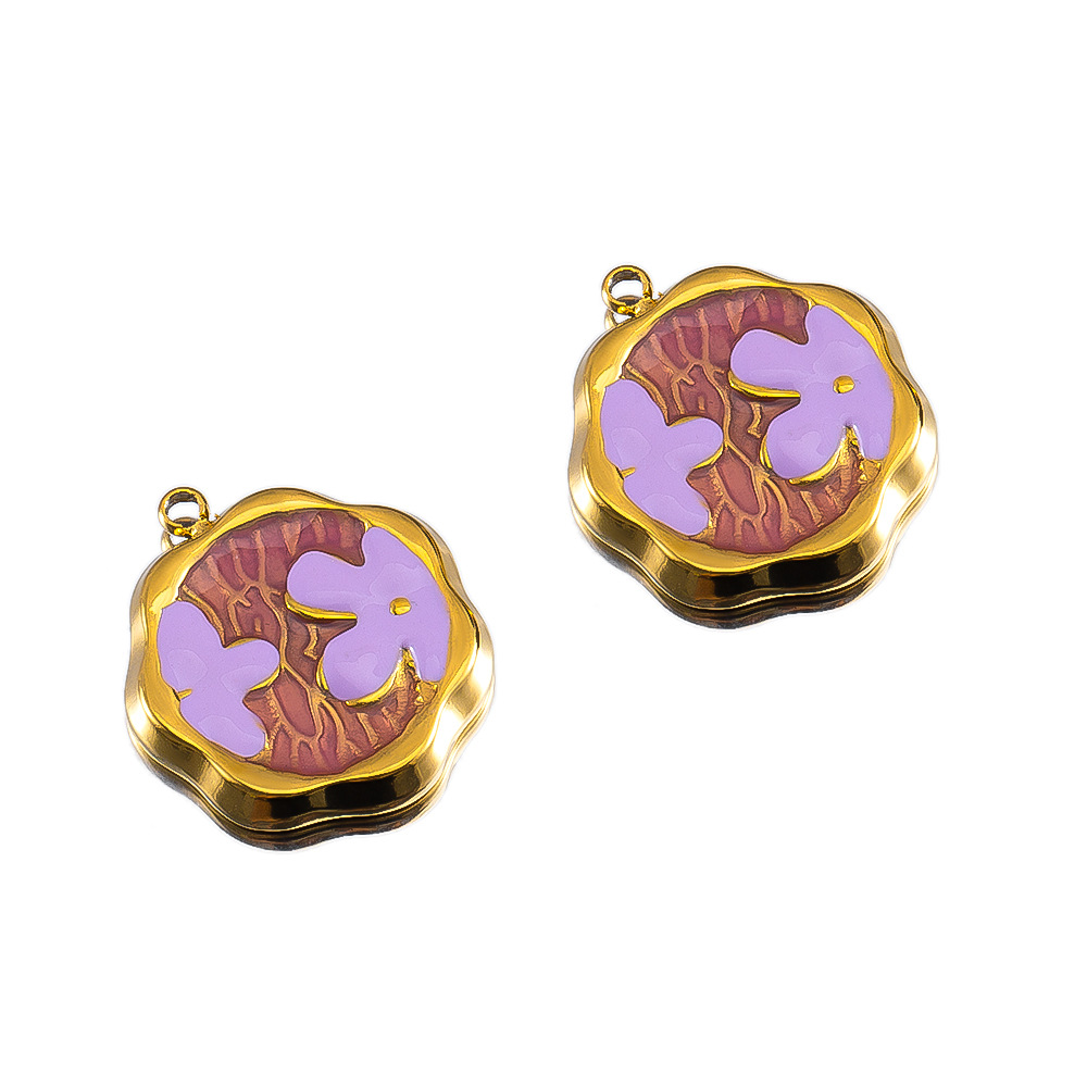 2:Purple flower-17mm