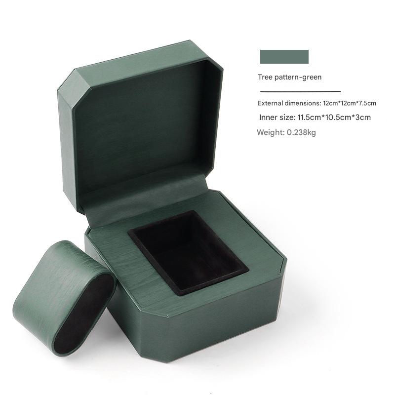 4:Octagonal PU leather-Green