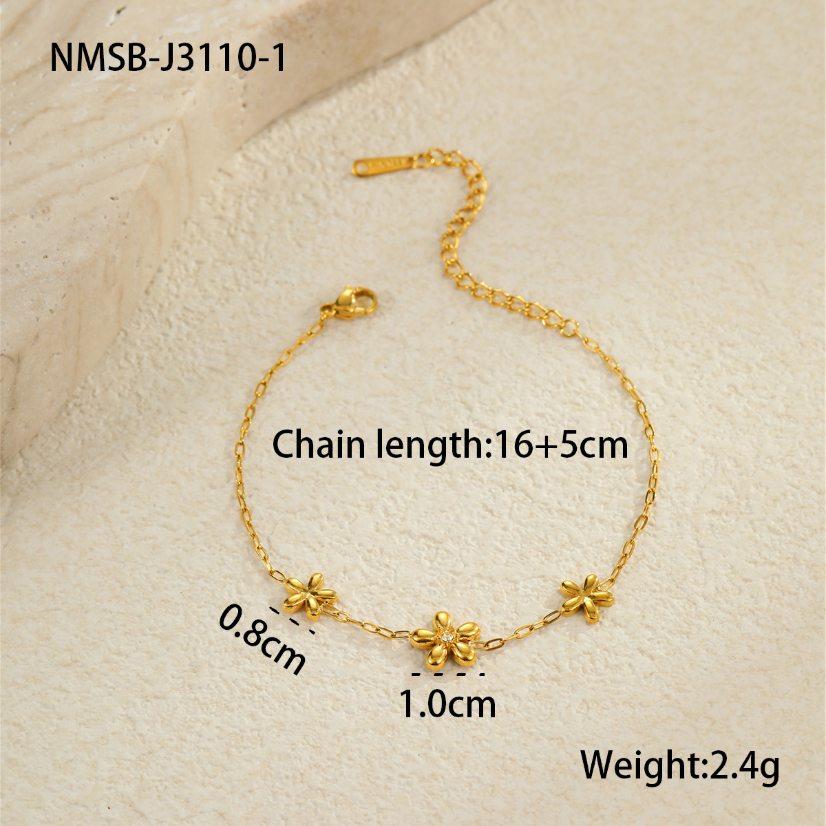 1:Nmsb-j3110-1 flower bracelet